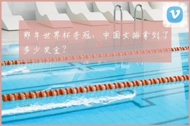 那年世界杯夺冠，中国女排拿到了多少奖金？